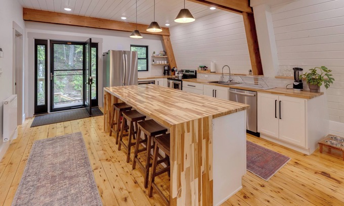 Lisbon House | 3-Bedroom Modern A-Frame with hiking, lake access, EV charger, and fire pit