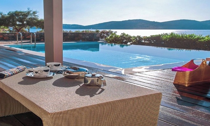 Mavrikiano Villa | 3 bedroom villa in Elounda, only 80 steps from the sea, air conditioned, WiFi