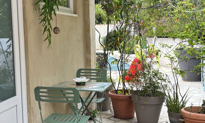 Alata Apartment | 3 large bedrooms, 2 shower rooms (first floor) Ground floor kitchen access hallway, relaxation terrace