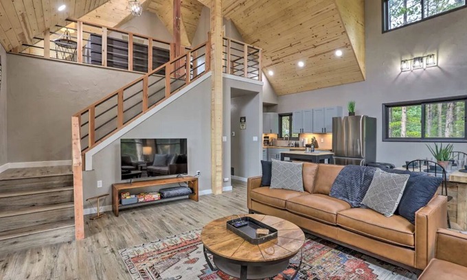 Saint Mary's Cabin | 3 Peaks Cabin -Newly Updated! St. Mary's Cabin with Mountain Views, Lake Access!