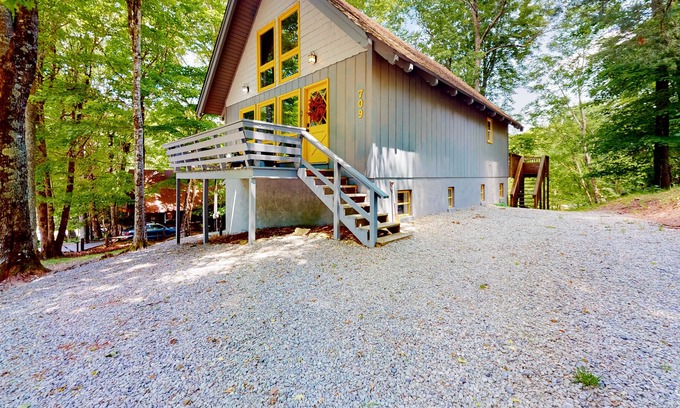 Charter Hills House | 3-story home with mountain views, deck, grill, Ping-Pong, fireplace, streaming