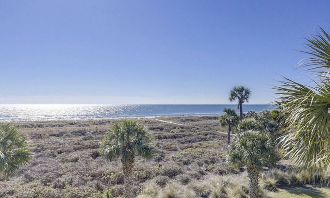 Hilton Head Condo | 303 Shorewood - Amazing Panoramic oceanfront view at Pelican's Perch!
