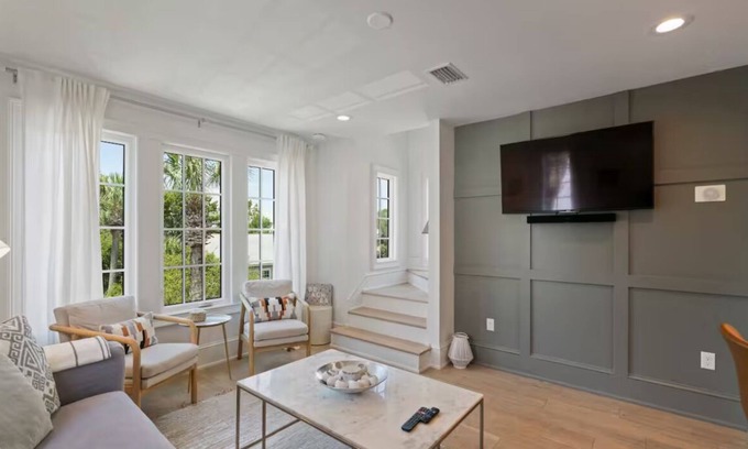 Santa Rosa Beach House | 30A home with curated Interiors & EV Charging in gated community