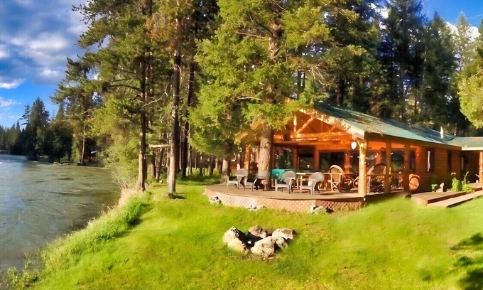 Bigfork Cabin | 33% OFF - Montana Riverfront, 5 Cabins, Sleeps 30, Family Reunions & Retreats!