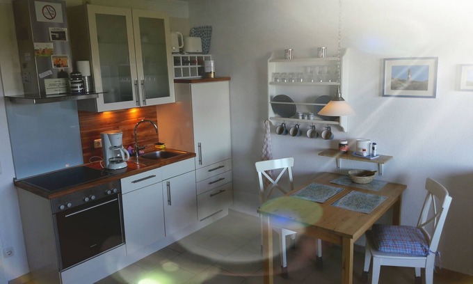 Dornum Apartment | 35m² apartment in penthouse style 12m² balcony/loggia - Sea view -
