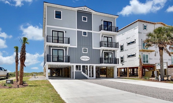 Yaupon Beach House | 3BR/10.5BA Oceanfront-BRAND NEW,Elevated Pool,Elevator,Hot Tub-Sleeps39