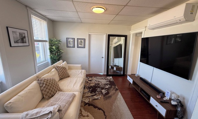 West New York Apartment | 3BR Smart Home Apartment Sleeps 11 20 Min to Times Sq