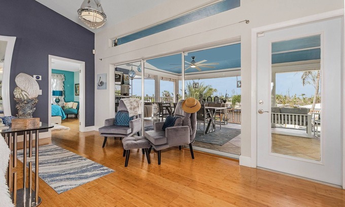 Saint James City House | 4/2 Pool Home with Downstairs Unit included, BOAT LIFT!