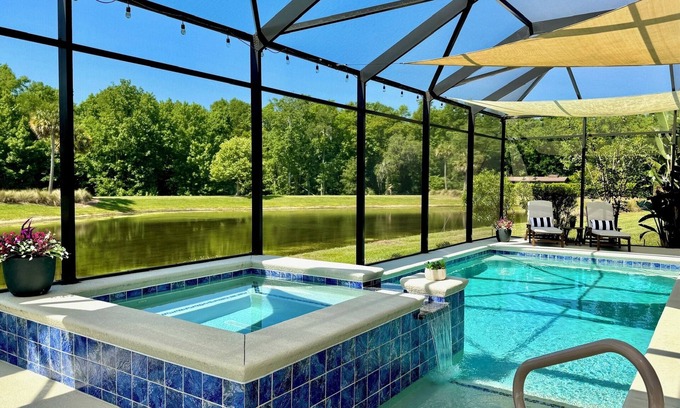 Wildwood House | 4 Bedroom Luxury Home w/Pool & Golf Cart in The Villages/Fantastic Location!