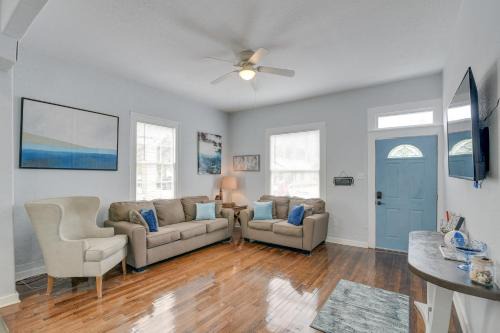 San Jacinto House | 4 Blocks to Beach Home with Patio in Galveston!