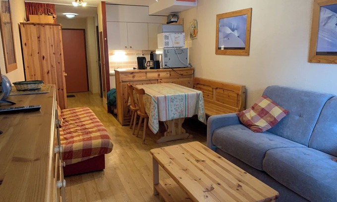La Rosiere Apartment | 4-person studio at the foot of the slopes, on the Hauts de La Rosière.