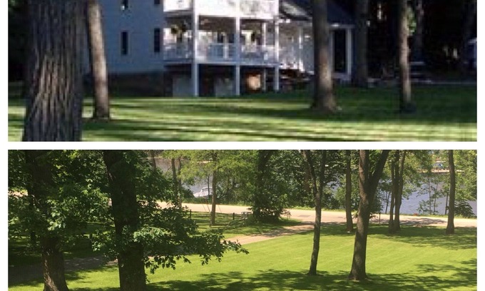Newville House | 4bd/3ba Lake Kosh/Rock River Lake House Private Pier, Decks, FirePit 2 Acres