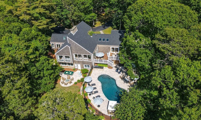 Osterville House | 4BR 4BA Osterville home with pool, hot tub, game room-minutes from the beach!