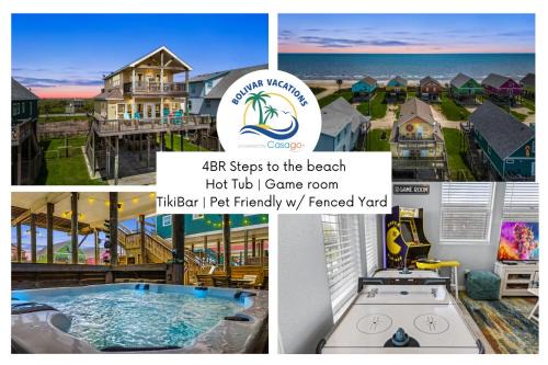 Port Bolivar House | 4BR w Hot Tub Gameroom OceanView by Bolivar Vacations