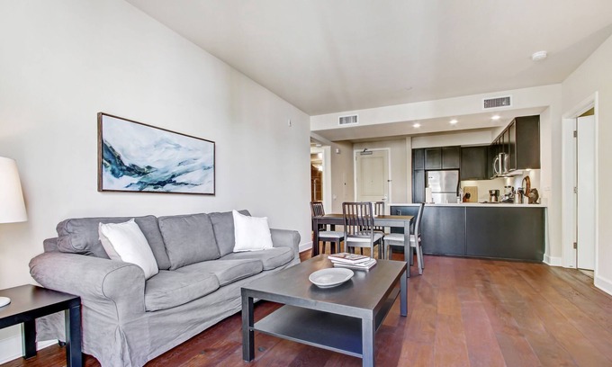 Pacific - Edison Apartment | 4th floor 2bedroom/2bath with private patio overlooking the meditation garden!