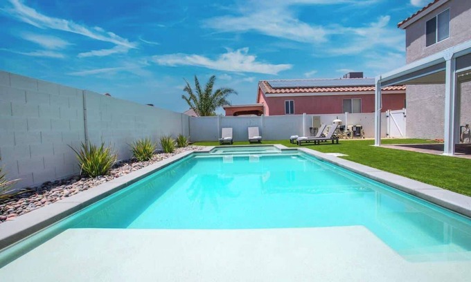 North Las Vegas House | 5-BR Haven with Arcade, Grill & Pool - Family Fun!