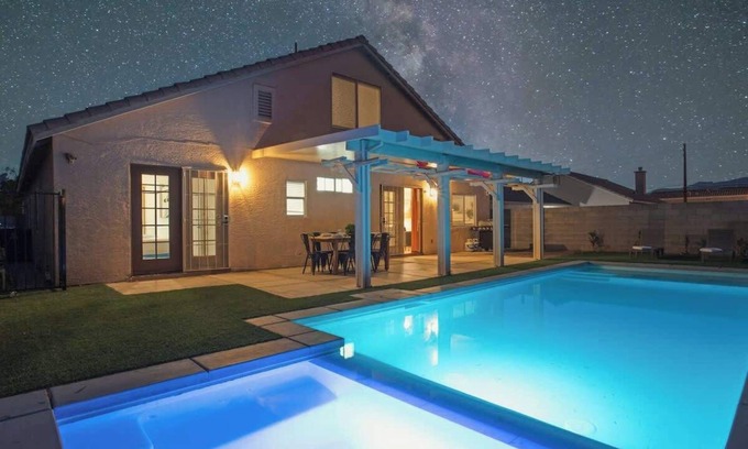 North Las Vegas House | 5BR Luxury Oasis w/Pool & Spa + Games and MORE!
