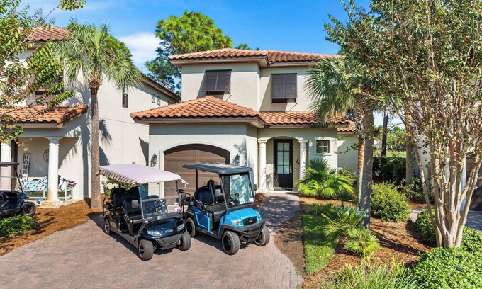 Villa Lago House | 6-Seat Golf Cart ☀️*Heated Pool | Beach Equip | On Golf Course ☀️ Sandestin