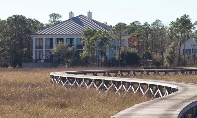 Florida Panhandle House | 7,500 SF Southern Plantation House on 120 Acres on Blackwater Bay & Private Pool