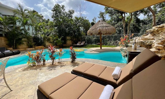 Playacar Fase II Villa | 7 Rooms 3 Bath Villa W Private Pool, AC, Pet Friendly, Playacar
