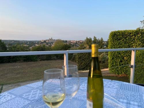 Beziers Apartment | 9 Écluses-Canal du midi Logement entier T2 climatisé avec piscine