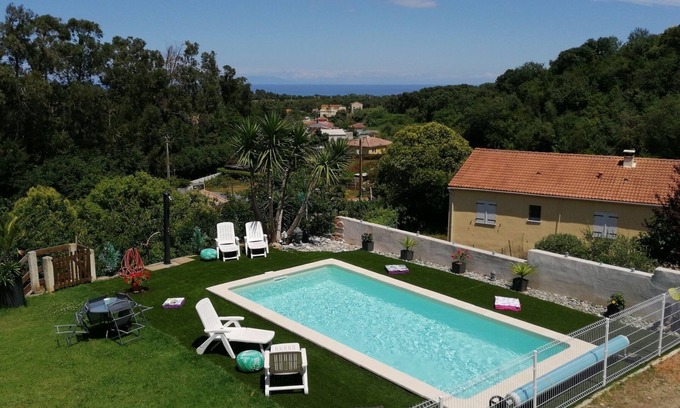 Talasani Apartment | 90m² between sea (2km) and mountains, in the heart of the maquis