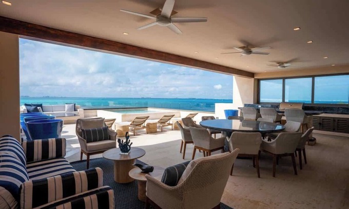 Isla Mujeres Apartment | 9BR Luxury Beachfront Penthouse with Private Pool
