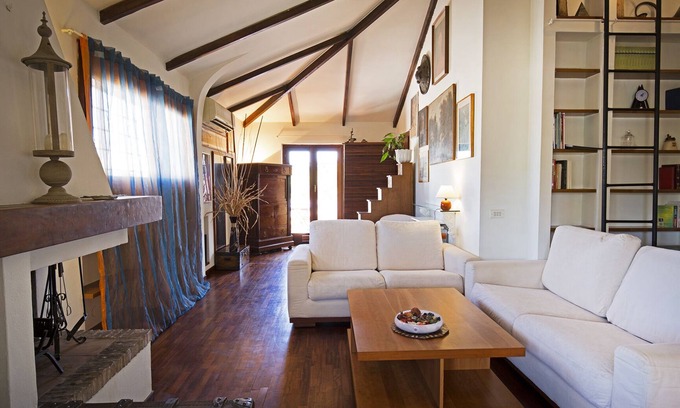 Quartiere XIII Aurelio Apartment | A charming penthouse with terraces overlooking St. Peter's Dome. WIFI/AC