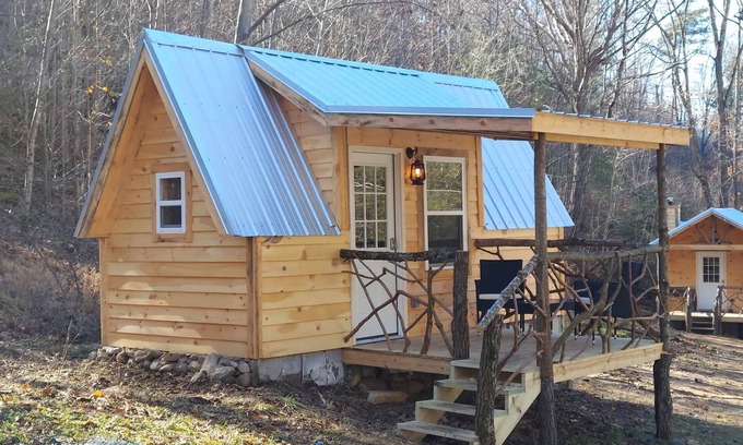 Butler Cabin | A-Frame Hideaway at Buckridge Mountain Resort - Sleeps 3 with unique bath house