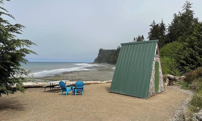 Port Angeles Apartment | A-Frame Shelter w/Incredible Ocean View (Site 7)