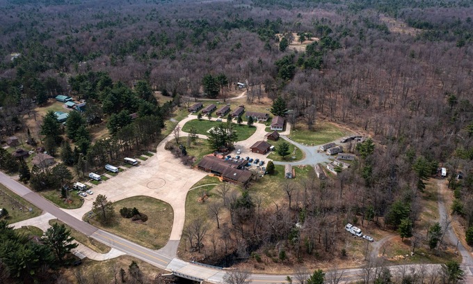 Neillsville Cabin | A short walk outside your cabin you can enjoy a great meal and at the Riviera Pub and Grill