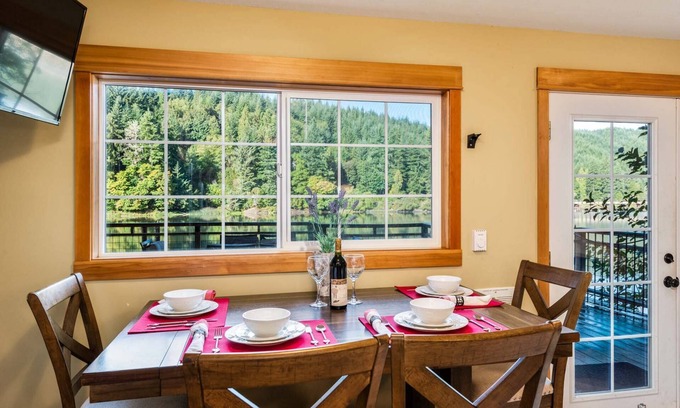 Lakeside House | Adorable Cottage On The Lake - Boat Access Only, Private Dock, Fire pit, Gas Grill