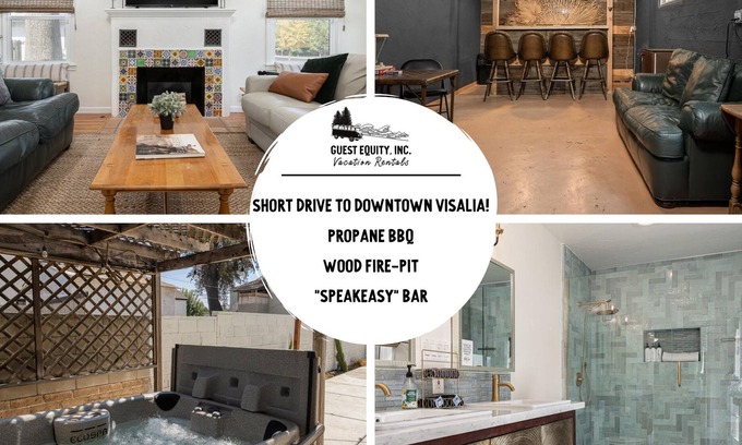 Visalia House | Adorable Downtown Home with Spa, Gourmet Kitchen