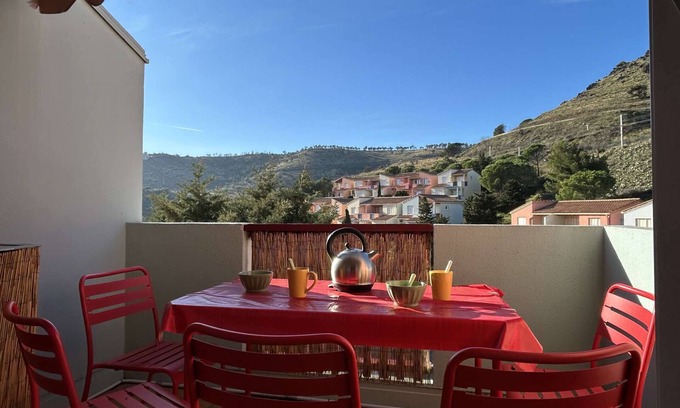 Plage d'Argeles Apartment | Air-conditioned 2-room apartment, pool, pets allowed, parking, near the sea