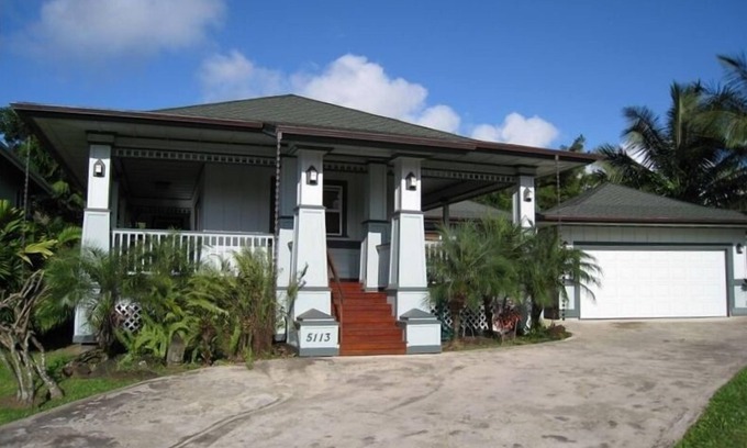 Hanalei House | Air-conditioned Hanalei Home nTVR5160/TA124-541-3376-01nTsunami evacuation zone
