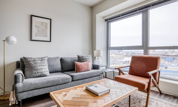 East Cambridge Apartment | Airy East Cambridge 1BR w/W/D & Gym, nr Lechmere T, by Blueground