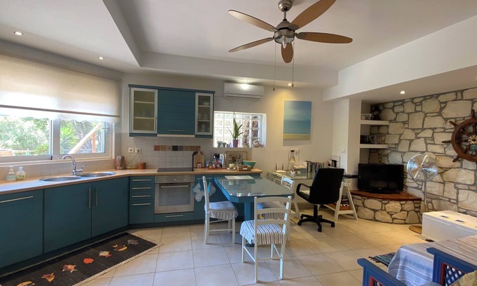 Almyros Apartment | ALMIROS GARDEN APARTMENT with sea view, own private garden, a haven
