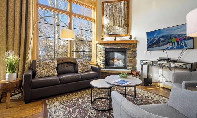 Downtown Steamboat Springs House | Alpen Glow Row House 4 | Air Conditioning | Downtown Steamboat
