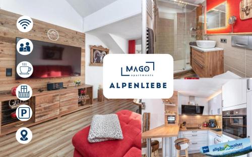 Oberstaufen Apartment | Alpenliebe-mit Bergblick