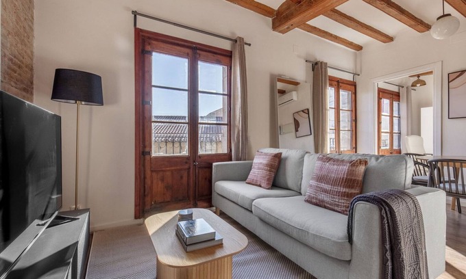 La Ribera Apartment | Amazing El Born 1BR w/Balcony & Private Terrace, by Blueground