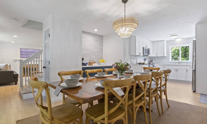 East Falmouth House | AMAZING Location! Hottub! Walk 2 beach! Slps 9