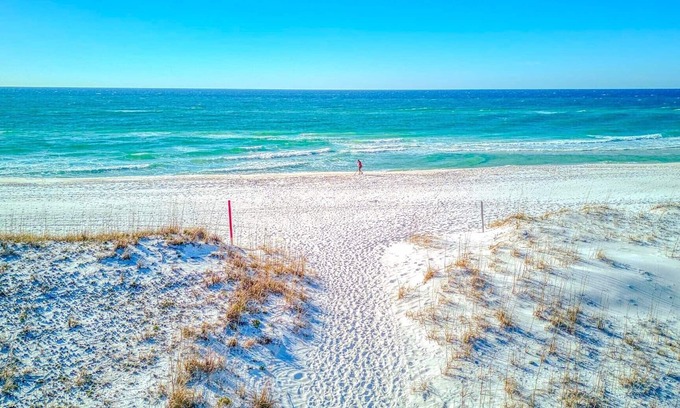 Pensacola Beach Condo | Amazing Sound View, Gulf View and Short Walk to Beach and Peg Leg Petes!