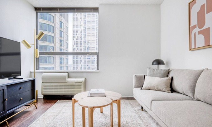 Streeterville Apartment | Amazing Streeterville 1BR w/Gym, Pool, near Navy Pier, by Blueground