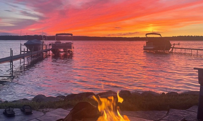 Kalkaska Cottage | Amazing sunsets - perfect for families.