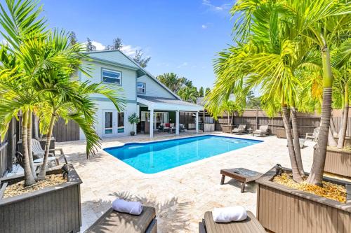 Delray Beach House | Amazing Tropical Pool House Delray Near Ocean