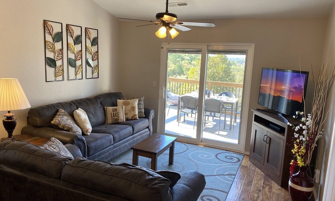 Indian Point Condo | Amazing Views from the 20 ft Patio - Next to Silver Dollar City!