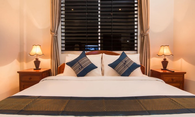 Siem Reap House | Angkor Sunshine is a fist floor private villa with 3 rooms, large sitting area.