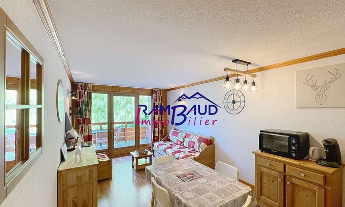 Valloire Apartment | Apartment 2 rooms 3* - 4 beds - Footpath - Wifi - Swimming pool
