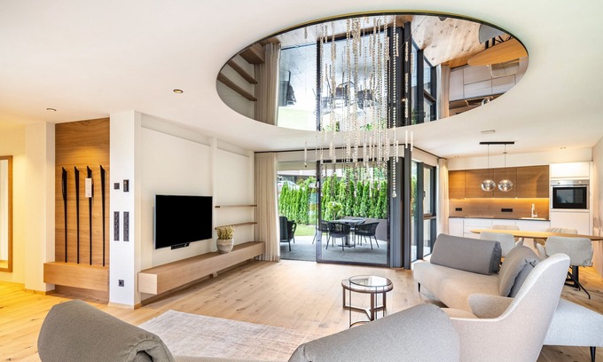 Castelbello-Ciardes Apartment | Apartment 'Amaril Garden Villa 008' with Mountain View, Wi-Fi and Air Conditioning