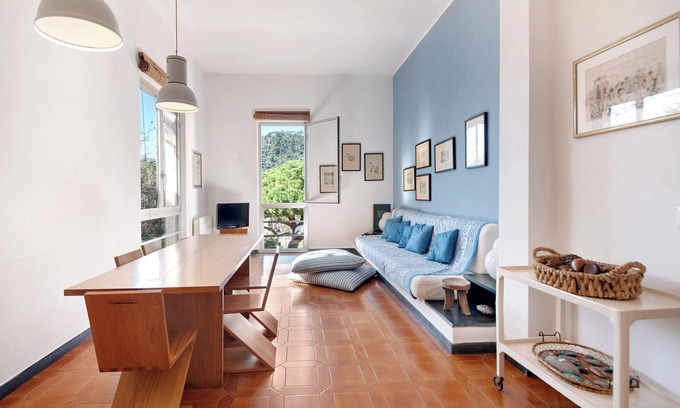 Bonassola Apartment | Apartment 'Aurea' with Sea View, Balcony and Wi-Fi
